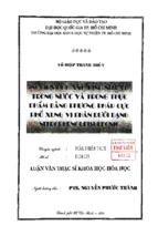 Luận văn thạc sỹ khoa học hóa học nghiên cứu xác định nitrat trong nước và trong thực phẩm bằng phương pháp cực phổ xung vi phân dưới dạng nitrophenoldisulfonic