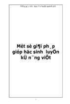 Sáng kiến kinh nghiệm một số kỹ năng luyện cho học sinh viết tiếng anh