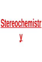 Stereochemistry