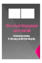 Dịch vụ truyền thông  quảng bá qua tin nhắn sms