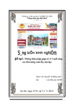 Skkn những biện pháp giúp trẻ 4   5 tuổi nâng cao khả năng cảm thụ văn học.