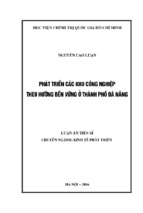 Phát triển các khu công nghiệp theo hướng bền vững ở thành phố đà nẵng