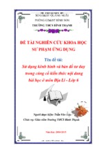 Skkn sử dụng kênh hình và bản đồ tư duy trong củng cố kiến thức, nội dung bài học môn địa lý 6