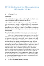 đề tài hoàn thiện thể chế kinh tế thị trường định hướng xã hội chủ nghĩa ở việt nam