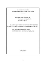 đề cương luận văn thạc sĩ ứng dụng webgis xây dựng cơ sở dữ liệu phục vụ công tác chữa cháy khẩn cấp trên địa bàn thành phố hà nội