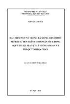 Luận án tiến sĩ địa chất đặc điểm nứt nẻ trong đá móng granitoid mỏ hải sư đen trên cơ sở phân tích tổng hợp tài liệu địa vật lý giếng khoan và thuộc tính địa chấn