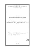 Báo cáo đề tài nckh cấp bộ năm 2008 nghiên cứu xây dựng quy chuẩn kỹ thuật quốc gia về trao đổi dữ liệu điện tử trong cấp chứng nhận xuất xứ điện tử