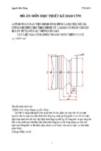 đồ án thiết kế môn học thiết kế dao ctm