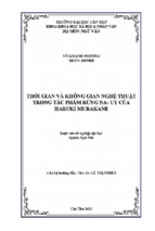  thoi gian va khong gian nghe thuat trong tac pham rung na uy cua haruki murakami