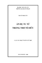 Luận văn ẩn dụ tu từ trong thơ tố hữu.