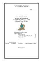 Skkn hướng dẫn học sinh làm văn nghị luận xã hội một cách hứng thú