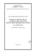 Báo cáo tổng kết đề tài nckh cấp bộ nghiên cứu, thiết kế, chế tạo các module phục vụ đo lường giám sát trong trạm khí tượng tự động
