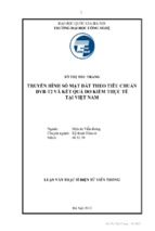 Luận văn thạc sĩ điện tử viễn thông truyền hình số mặt đất theo tiêu chuẩn dvb t2 và kết quả đo kiểm thực tế tại việt nam