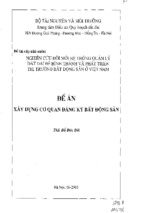 Luận văn thạc sĩ đề án xây dựng cơ quan đăng ký bất động sản