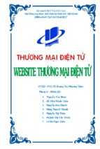 Báo cáo website thương mại điện tử