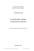 Luận văn thạc sĩ khoa học toán học giả thuyết erdos szekeres và một số bài toán liên quan