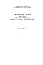 Giáo án chủ điểm 7_ mùa hè đến (lứa tuổi nhà trẻ 24  36 tháng)