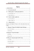 Phân tích hàm lượng amoni trong nước ngầm tại hà nội và một số vùng lân cận