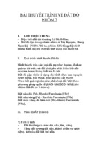 Bài thuyết trình về đất đỏ