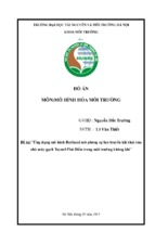 ứng dụng mô hình berliand mô phỏng sự lan truyền khí thải của nhà máy gạch tuynel phú điền trong môi trường không khí