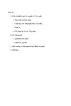 Tiểu luận ảnh hưởng của thủy ngân tới sức khỏe con người