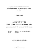 Luận văn tiến sĩ ẩn dụ tiếng việt nhìn từ lý thuyết nguyên mẫu (so sánh đối chiếu tiếng anh và tiếng pháp)   copy