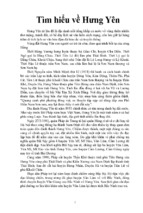 Tiểu luận tìm hiểu về tỉnh hưng yên