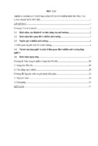 đánh giá thiệt hại kinh tế do ô nhiễm môi trường tại làng nghề bún phú đô