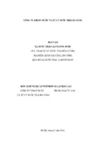 Báo cáo xả nước thải vào nguồn nước của trạm xử lý nước thải hòa cường quận hải châu, đà nẵng