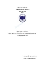 Phân tích báo cáo tài chính vietcombank giai đoạn 2007 2010