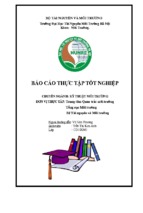 Báo cáo thực tập tại phòng quan trắc môi trường, trung tâm quan trắc môi  trường, tổng cục môi trường