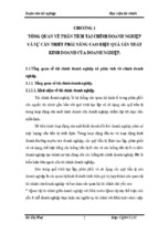 Thực trạng tài chính của công ty cổ phần gas petrolimex