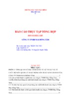 Tổ chức bộ máy kế toán và hệ thống kế toán tại công ty tnhh may đồng tâm