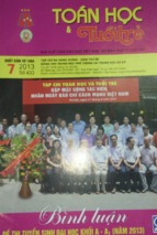Toán học tuổi trẻ số 433