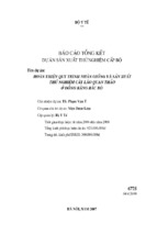 Báo cáo tổng kết dự án sản xuất thử nghiệm cấp bộ hoàn thiện quy trình nhân giống và sản xuất thử nghiệm cây lão quan thảo ở đồng bằng bắc bộ   1