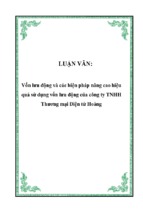 Vốn lưu động và các biện pháp nâng cao hiệu quả sử dụng vốn lưu động của công ty tnhh thương mại điện tử hoàng