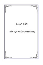 Dân tộc mường ở phú thọ