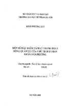 Luận án tiến sĩ một số đặc điểm tâm lý trong hoạt động quản lý của chủ tịch ủy ban nhân dân phườngluận án tiến sĩluận án tiến sĩ