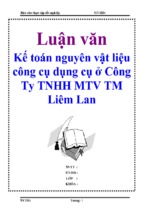 Kế toán nguyên vật liệu   công cụ dụng cụ trong doanh nghiệp