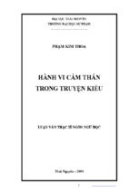 Hành vi cảm thán trong truyện kiều