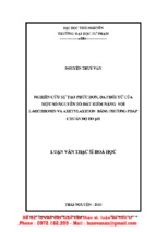 Nghiên cứu sự tạo phức đơn đa phối tử của một số nguyên tố đất hiếm nặng với l methionin và axetylaxeton bằng phương pháp chuẩn độ đo ph