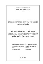 Báo cáo chuyên đề tốt nghiệp kế toán bán hàng và xác định kết quả bán hàng tại công ty cổ phần phát triển công nghệ eposi