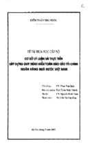 Báo cáo cơ sở lý luận và thực tiễn xây dựng quy trình kiểm toán tài chính ngân hàng nhà nước việt nam   tài liệu, ebook, giáo trình