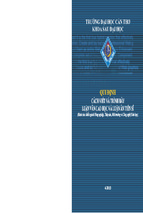 Qui định cách viết và trình bày luận văn cao học và luận án tiến sĩ   đh cần thơ