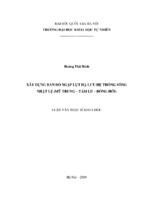 Luận văn thạc sĩ khoa học  xây dựng bản đồ ngập lụt hạ lưu hệ thống sông nhật lệ ( mỹ trung   tám lưu   đồng hới )