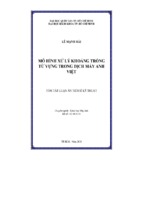 Tóm tắt luận án tiến sĩ kỹ thuật mô hình xử lý khoảng trống từ vựng trong dịch máy anh việt