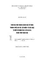 đánh giá thực trạng và hiệu quả áp dụng phương thức chi trả bảo hiểm y tế bắt buộc tại một số bệnh viện tuyến huyện