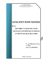 Sáng kiến kinh nghiệm phát hiện và giải quyết vấn đề trong bài toán hình giải tích phẳng từ những mối quan hệ ba điểm