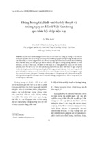 Khủng hoảng tài chính mô hình lý thuyết & những nguy cơ đối với việt nam trong quá trình hội nhập hiện nay