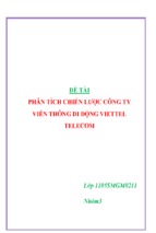 Phân tích chiến lược công ty viễn thông di động viettel telecom